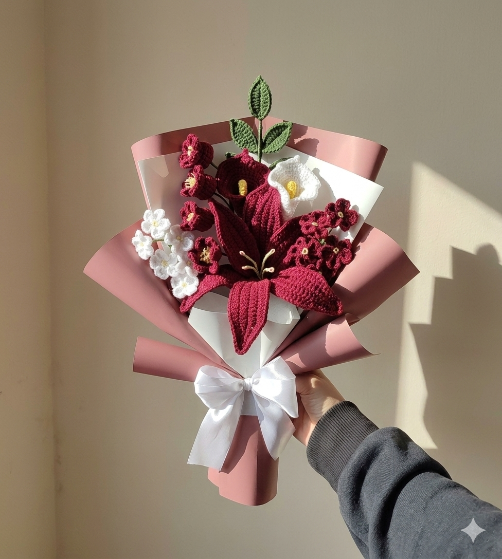 ELEGANT PINK LILY BOUQUET